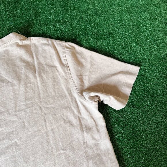 Zara Classic Fit Solid Beige Short Sleeve Crewneck Essential Tee T-Shirt Size S - Picture 13 of 13